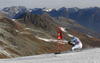 Felix Neureuther of Germany skiing in the first run of the men opening giant slalom race of the new season of the Audi FIS Alpine skiing World cup in Soelden, Austria. First men giant slalom race of the season 2016-2017 of the Audi FIS Alpine skiing World cup, was held on Rettenbach glacier above Soelden, Austria, on Sunday, 23rd of October 2016.
