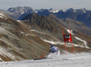 Manuel Feller of Austria skiing in the first run of the men opening giant slalom race of the new season of the Audi FIS Alpine skiing World cup in Soelden, Austria. First men giant slalom race of the season 2016-2017 of the Audi FIS Alpine skiing World cup, was held on Rettenbach glacier above Soelden, Austria, on Sunday, 23rd of October 2016.
