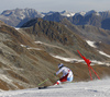 Carlo Janka of Switzerland skiing in the first run of the men opening giant slalom race of the new season of the Audi FIS Alpine skiing World cup in Soelden, Austria. First men giant slalom race of the season 2016-2017 of the Audi FIS Alpine skiing World cup, was held on Rettenbach glacier above Soelden, Austria, on Sunday, 23rd of October 2016.
