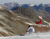 Marcus Sandell of Finland skiing in the first run of the men opening giant slalom race of the new season of the Audi FIS Alpine skiing World cup in Soelden, Austria. First men giant slalom race of the season 2016-2017 of the Audi FIS Alpine skiing World cup, was held on Rettenbach glacier above Soelden, Austria, on Sunday, 23rd of October 2016.
