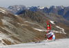 Vincent Kriechmayr of Austria skiing in the first run of the men opening giant slalom race of the new season of the Audi FIS Alpine skiing World cup in Soelden, Austria. First men giant slalom race of the season 2016-2017 of the Audi FIS Alpine skiing World cup, was held on Rettenbach glacier above Soelden, Austria, on Sunday, 23rd of October 2016.
