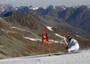 Benedikt Staubitzer of Germany skiing in the first run of the men opening giant slalom race of the new season of the Audi FIS Alpine skiing World cup in Soelden, Austria. First men giant slalom race of the season 2016-2017 of the Audi FIS Alpine skiing World cup, was held on Rettenbach glacier above Soelden, Austria, on Sunday, 23rd of October 2016.
