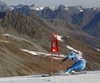 Bjoernar Neteland of Norway skiing in the first run of the men opening giant slalom race of the new season of the Audi FIS Alpine skiing World cup in Soelden, Austria. First men giant slalom race of the season 2016-2017 of the Audi FIS Alpine skiing World cup, was held on Rettenbach glacier above Soelden, Austria, on Sunday, 23rd of October 2016.
