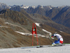 Sandro Jenal of Switzerland skiing in the first run of the men opening giant slalom race of the new season of the Audi FIS Alpine skiing World cup in Soelden, Austria. First men giant slalom race of the season 2016-2017 of the Audi FIS Alpine skiing World cup, was held on Rettenbach glacier above Soelden, Austria, on Sunday, 23rd of October 2016.
