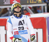 Gino Caviezel of Switzerland reacts in finish of the second run of the men opening giant slalom race of the new season of the Audi FIS Alpine skiing World cup in Soelden, Austria. First men giant slalom race of the season 2016-2017 of the Audi FIS Alpine skiing World cup, was held on Rettenbach glacier above Soelden, Austria, on Sunday, 23rd of October 2016.
