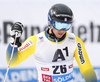 Matts Olsson of Sweden reacts in finish of the second run of the men opening giant slalom race of the new season of the Audi FIS Alpine skiing World cup in Soelden, Austria. First men giant slalom race of the season 2016-2017 of the Audi FIS Alpine skiing World cup, was held on Rettenbach glacier above Soelden, Austria, on Sunday, 23rd of October 2016.
