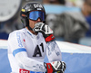 Marcus Sandell of Finland reacts in finish of the second run of the men opening giant slalom race of the new season of the Audi FIS Alpine skiing World cup in Soelden, Austria. First men giant slalom race of the season 2016-2017 of the Audi FIS Alpine skiing World cup, was held on Rettenbach glacier above Soelden, Austria, on Sunday, 23rd of October 2016.
