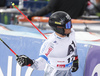 Marcus Sandell of Finland reacts in finish of the second run of the men opening giant slalom race of the new season of the Audi FIS Alpine skiing World cup in Soelden, Austria. First men giant slalom race of the season 2016-2017 of the Audi FIS Alpine skiing World cup, was held on Rettenbach glacier above Soelden, Austria, on Sunday, 23rd of October 2016.
