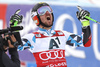 Marcel Hirscher of Austria reacts in finish of the second run of the men opening giant slalom race of the new season of the Audi FIS Alpine skiing World cup in Soelden, Austria. First men giant slalom race of the season 2016-2017 of the Audi FIS Alpine skiing World cup, was held on Rettenbach glacier above Soelden, Austria, on Sunday, 23rd of October 2016.
