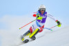 Wendy Holdener of Switzerland in action during 1st run of ladies Slalom of FIS ski alpine world cup at the Black Race Course in Levi, Finland on 2016/11/12.
