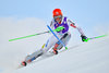 Petra Vlhova of Slovakia in action during 1st run of ladies Slalom of FIS ski alpine world cup at the Black Race Course in Levi, Finland on 2016/11/12.
