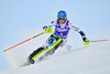 Bernadette Schild of Austria in action during 1st run of ladies Slalom of FIS ski alpine world cup at the Black Race Course in Levi, Finland on 2016/11/12.
