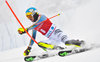 Felix Neureuther of Germany in action during 1st run of mens Slalom of FIS ski alpine world cup at the Black Race Course in Levi, Finland on 2016/11/13.
