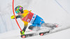 Jens Byggmark of Sweden in action during 1st run of mens Slalom of FIS ski alpine world cup at the Black Race Course in Levi, Finland on 2016/11/13.
