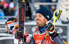 3rd placed Manfred Moelgg of Italy  reacts after his 2nd run of mens Slalom of FIS ski alpine world cup at the Black Race Course in Levi, Finland on 2016/11/13.
