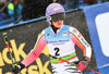 Viktoria Rebensburg of Germany reacts after her 2st run of ladies giant slalom of FIS ski alpine world cup at the Killington, Austria on 2016/11/26.
