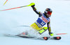 Erin Mielzynski of Canada in action during 1st run of ladies Slalom of FIS ski alpine world cup in Killington, Austria on 2016/11/27.
