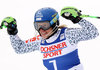 Second placed Veronika Velez Zuzulova of Slovakia reacts after her 2st run of ladies Slalom of FIS ski alpine world cup in Killington, Austria on 2016/11/27.
