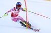 Mikaela Shiffrin of the USA in action during 1st run of ladies Slalom of FIS ski alpine world cup in Killington, Austria on 2016/11/27.
