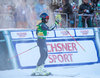 Race winner Mathieu Faivre of France during the 2nd run of men Giant Slalom of the Val dIsere FIS Ski Alpine World Cup. Val d’Isere, France on 2016/12/04.
