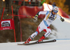 Mauro Caviezel of Switzerland skiing in the men super-g race of the Audi FIS Alpine skiing World cup in Val Gardena, Italy. Men super-g race of the Audi FIS Alpine skiing World cup, was held on Saslong course in Val Gardena, Italy, on Friday, 16th of December 2016.
