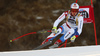 Niels Hintermann of Switzerland skiing in the men super-g race of the Audi FIS Alpine skiing World cup in Val Gardena, Italy. Men super-g race of the Audi FIS Alpine skiing World cup, was held on Saslong course in Val Gardena, Italy, on Friday, 16th of December 2016.
