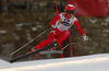 Christoffer Faarup of Denmark skiing in the men super-g race of the Audi FIS Alpine skiing World cup in Val Gardena, Italy. Men super-g race of the Audi FIS Alpine skiing World cup, was held on Saslong course in Val Gardena, Italy, on Friday, 16th of December 2016.
