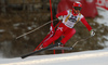 Christoffer Faarup of Denmark skiing in the men super-g race of the Audi FIS Alpine skiing World cup in Val Gardena, Italy. Men super-g race of the Audi FIS Alpine skiing World cup, was held on Saslong course in Val Gardena, Italy, on Friday, 16th of December 2016.
