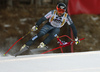 Andreas Romar of Finland skiing in the men super-g race of the Audi FIS Alpine skiing World cup in Val Gardena, Italy. Men super-g race of the Audi FIS Alpine skiing World cup, was held on Saslong course in Val Gardena, Italy, on Friday, 16th of December 2016.
