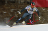 Andreas Romar of Finland skiing in the men super-g race of the Audi FIS Alpine skiing World cup in Val Gardena, Italy. Men super-g race of the Audi FIS Alpine skiing World cup, was held on Saslong course in Val Gardena, Italy, on Friday, 16th of December 2016.
