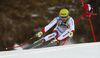 Nils Mani of Switzerland skiing in the men super-g race of the Audi FIS Alpine skiing World cup in Val Gardena, Italy. Men super-g race of the Audi FIS Alpine skiing World cup, was held on Saslong course in Val Gardena, Italy, on Friday, 16th of December 2016.
