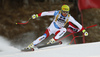 Nils Mani of Switzerland skiing in the men super-g race of the Audi FIS Alpine skiing World cup in Val Gardena, Italy. Men super-g race of the Audi FIS Alpine skiing World cup, was held on Saslong course in Val Gardena, Italy, on Friday, 16th of December 2016.
