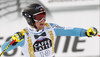 Second placed Aleksander Aamodt Kilde of Norway reacts in the finish of the men super-g race of the Audi FIS Alpine skiing World cup in Val Gardena, Italy. Men super-g race of the Audi FIS Alpine skiing World cup, was held on Saslong course in Val Gardena, Italy, on Friday, 16th of December 2016.
