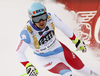 Patrick Kueng of Switzerland reacts in the finish of the men super-g race of the Audi FIS Alpine skiing World cup in Val Gardena, Italy. Men super-g race of the Audi FIS Alpine skiing World cup, was held on Saslong course in Val Gardena, Italy, on Friday, 16th of December 2016.
