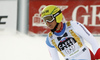 Nils Mani of Switzerland reacts in the finish of the men super-g race of the Audi FIS Alpine skiing World cup in Val Gardena, Italy. Men super-g race of the Audi FIS Alpine skiing World cup, was held on Saslong course in Val Gardena, Italy, on Friday, 16th of December 2016.
