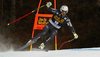 Fourth placed Adrien Theaux of France skiing in the men downhill race of the Audi FIS Alpine skiing World cup in Val Gardena, Italy. Men downhill race of the Audi FIS Alpine skiing World cup, was held on Saslong course in Val Gardena, Italy, on Saturday, 17th of December 2016.
