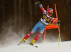 Third placed Steven Nyman of USA skiing in the men downhill race of the Audi FIS Alpine skiing World cup in Val Gardena, Italy. Men downhill race of the Audi FIS Alpine skiing World cup, was held on Saslong course in Val Gardena, Italy, on Saturday, 17th of December 2016.
