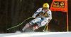 Winner Max Franz of Austria skiing in the men downhill race of the Audi FIS Alpine skiing World cup in Val Gardena, Italy. Men downhill race of the Audi FIS Alpine skiing World cup, was held on Saslong course in Val Gardena, Italy, on Saturday, 17th of December 2016.
