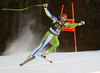 Andrej Sporn of Slovenia skiing in the men downhill race of the Audi FIS Alpine skiing World cup in Val Gardena, Italy. Men downhill race of the Audi FIS Alpine skiing World cup, was held on Saslong course in Val Gardena, Italy, on Saturday, 17th of December 2016.
