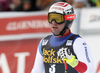 Beat Feuz of Switzerland reacts in the finish of the men downhill race of the Audi FIS Alpine skiing World cup in Val Gardena, Italy. Men downhill race of the Audi FIS Alpine skiing World cup, was held on Saslong course in Val Gardena, Italy, on Saturday, 17th of December 2016.
