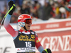 Third placed Steven Nyman of USA reacts in the finish of the men downhill race of the Audi FIS Alpine skiing World cup in Val Gardena, Italy. Men downhill race of the Audi FIS Alpine skiing World cup, was held on Saslong course in Val Gardena, Italy, on Saturday, 17th of December 2016.
