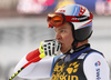 Niels Hintermann of Switzerland reacts in the finish of the men downhill race of the Audi FIS Alpine skiing World cup in Val Gardena, Italy. Men downhill race of the Audi FIS Alpine skiing World cup, was held on Saslong course in Val Gardena, Italy, on Saturday, 17th of December 2016.
