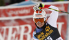 Urs Kryenbuehl of Switzerland reacts in the finish of the men downhill race of the Audi FIS Alpine skiing World cup in Val Gardena, Italy. Men downhill race of the Audi FIS Alpine skiing World cup, was held on Saslong course in Val Gardena, Italy, on Saturday, 17th of December 2016.
