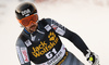 Andreas Romar of Finland reacts in the finish of the men downhill race of the Audi FIS Alpine skiing World cup in Val Gardena, Italy. Men downhill race of the Audi FIS Alpine skiing World cup, was held on Saslong course in Val Gardena, Italy, on Saturday, 17th of December 2016.
