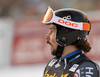 Andreas Romar of Finland reacts in the finish of the men downhill race of the Audi FIS Alpine skiing World cup in Val Gardena, Italy. Men downhill race of the Audi FIS Alpine skiing World cup, was held on Saslong course in Val Gardena, Italy, on Saturday, 17th of December 2016.
