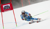 Henrik Kristoffersen of Norway skiing in the first run of the men giant slalom race of the Audi FIS Alpine skiing World cup in Alta Badia, Italy. Men giant slalom race of the Audi FIS Alpine skiing World cup, was held on Gran Risa course in Alta Badia, Italy, on Sunday, 18th of December 2016.
