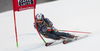 Florian Eisath of Italy skiing in the first run of the men giant slalom race of the Audi FIS Alpine skiing World cup in Alta Badia, Italy. Men giant slalom race of the Audi FIS Alpine skiing World cup, was held on Gran Risa course in Alta Badia, Italy, on Sunday, 18th of December 2016.
