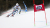 Manuel Feller of Austria skiing in the first run of the men giant slalom race of the Audi FIS Alpine skiing World cup in Alta Badia, Italy. Men giant slalom race of the Audi FIS Alpine skiing World cup, was held on Gran Risa course in Alta Badia, Italy, on Sunday, 18th of December 2016.
