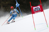 Leif Kristian Haugen of Norway skiing in the first run of the men giant slalom race of the Audi FIS Alpine skiing World cup in Alta Badia, Italy. Men giant slalom race of the Audi FIS Alpine skiing World cup, was held on Gran Risa course in Alta Badia, Italy, on Sunday, 18th of December 2016.
