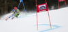 Zan Kranjec of Slovenia skiing in the first run of the men giant slalom race of the Audi FIS Alpine skiing World cup in Alta Badia, Italy. Men giant slalom race of the Audi FIS Alpine skiing World cup, was held on Gran Risa course in Alta Badia, Italy, on Sunday, 18th of December 2016.
